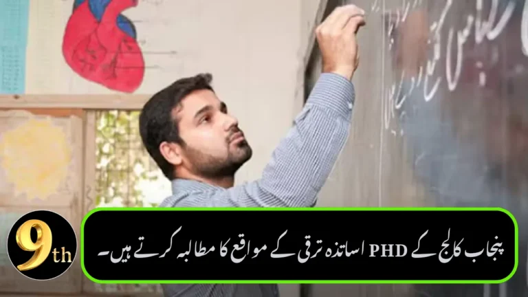 Punjab College PhD Teachers Demand Promotion Opportunities