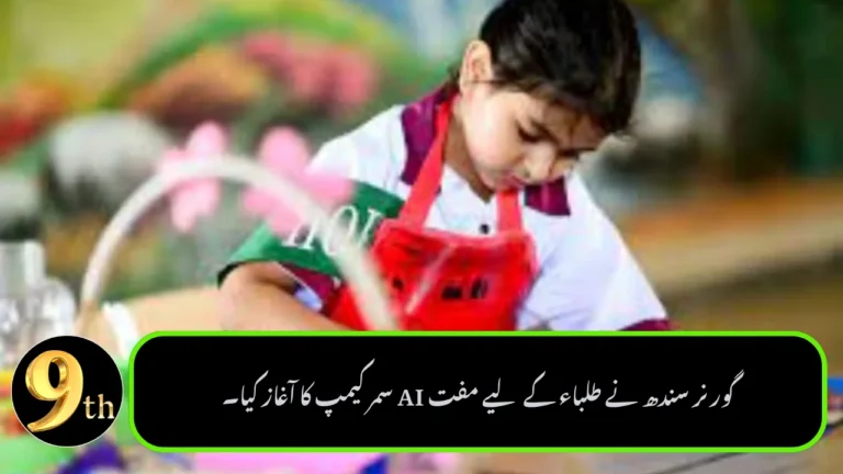Sindh Governor Launches Free AI Summer Camp for Students