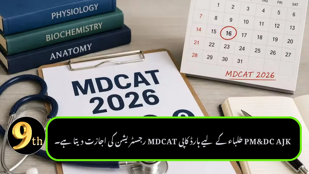 PM&DC Allows Hard-Copy MDCAT Registration for AJK Students