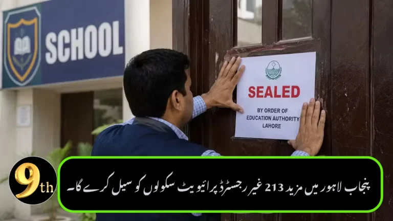 Punjab to Seal 213 More Unregistered Private Schools in Lahore