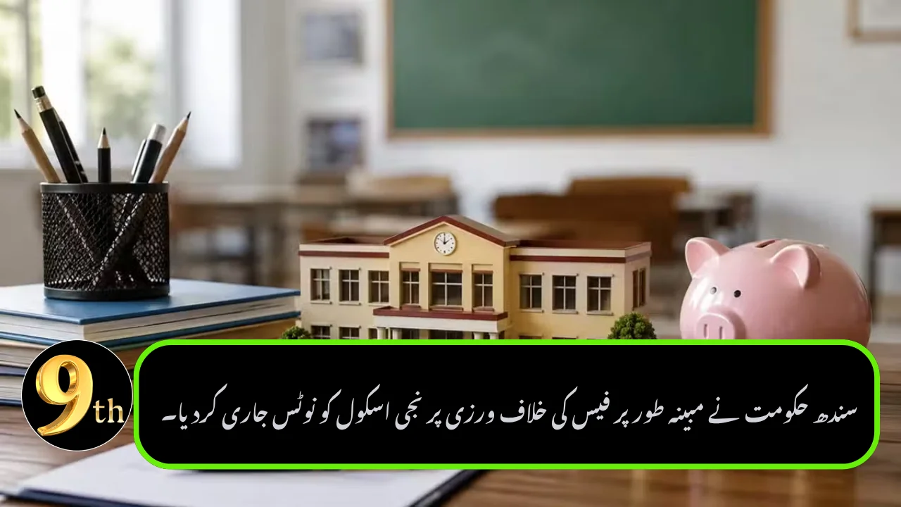 Sindh Issues Notice to Private School Over Alleged Fee Violations